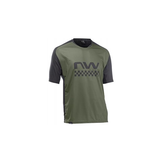 Picture of NORTHWAVE EDGE CYCLING JERSEY MEN GREEN/BLACK